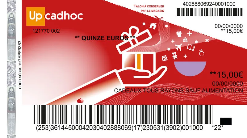 Chèque UpCadhoc